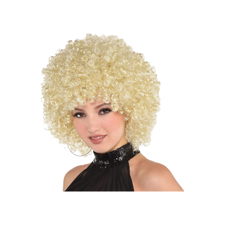 Wig Afro Blonde Rental For 4 Days Partymix 6188