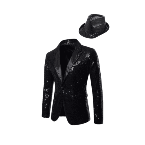 Black Sequin Jacket [Rental for 4 Days]