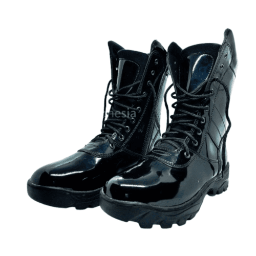 Glossy Black Boots - Men [Rental for 4 Days]