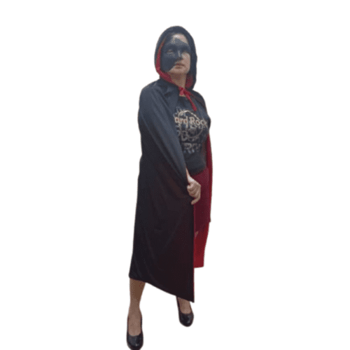 Cape With Hood (Black & Red) [Rental for 4 Days]