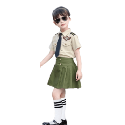 Flight Stewardess Girl Green [Rental for 4 Days]